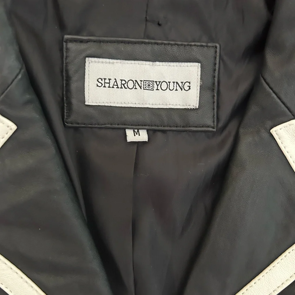 Women's Black and White Jacket - Picture 7 of 8